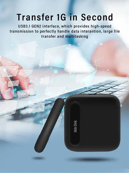 Disco Duro Externo Original Lenovo para Laptop, PC, SSD de Escritorio, 256TB