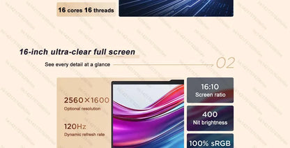 Lenovo NEW 2025 ThinkPad E16 Ultra 5 225H/Ultra 7 255H 32G+1T 16-inch 2.5K IPS 120Hz Screen